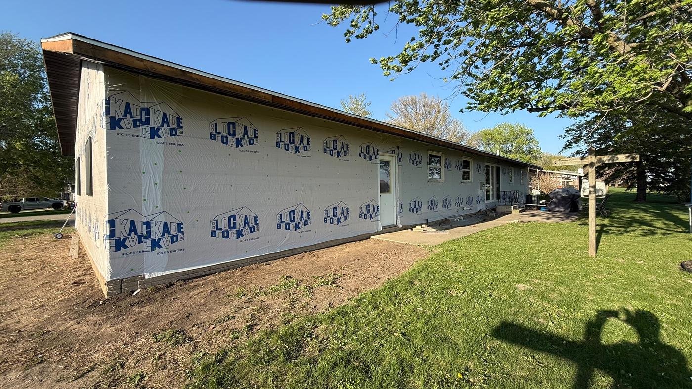 Exterior remodeling and siding project