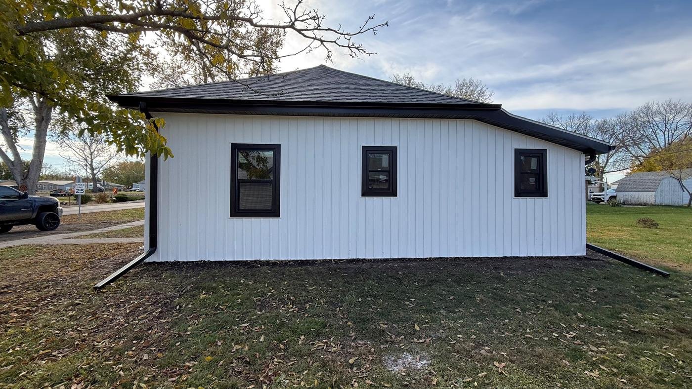 Home with newly installed windows